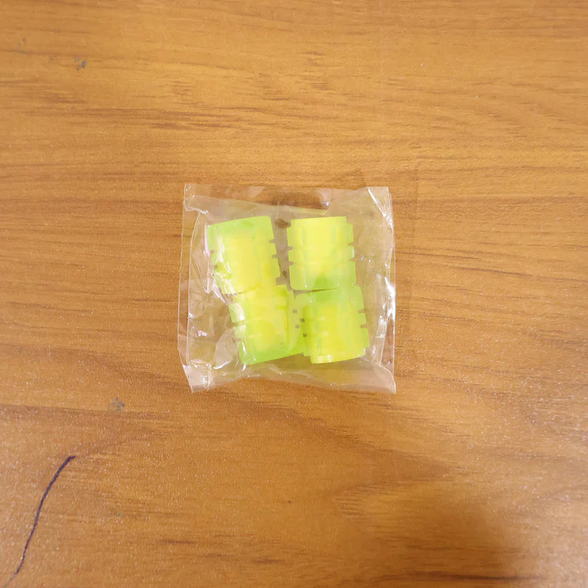 Luminous Tyre Valve Caps – Glow-in-the-Dark Air Stem Covers (4 Pcs / Mix Colour)