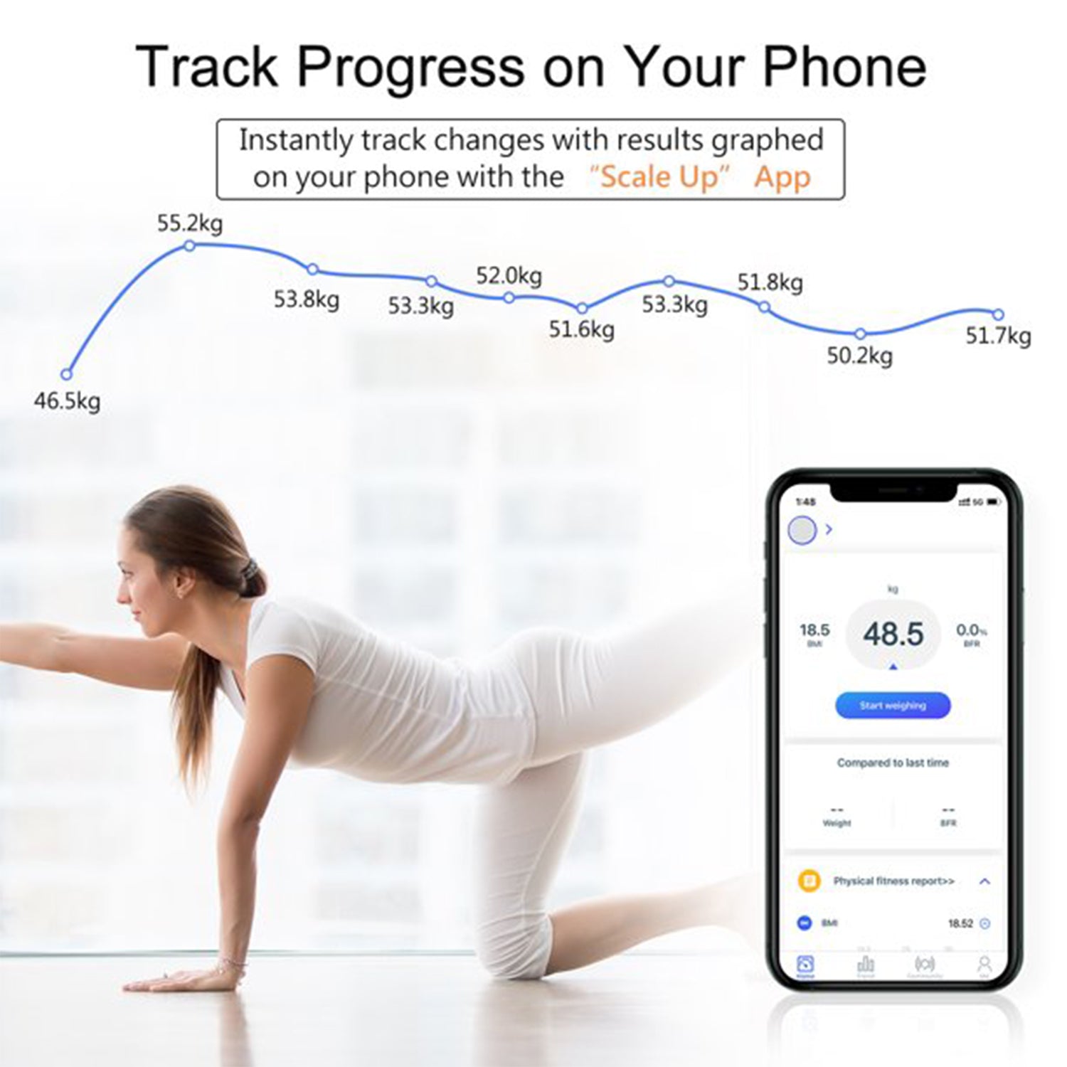 6326 Bluetooth Body Fat Scale Digital Smart Body Weight Scale Ios And Android App To Manage Body Weight Body Fat Water Muscle Mass Bmi Bmr Bone Mass And Visceral Fat With Bmi Scale